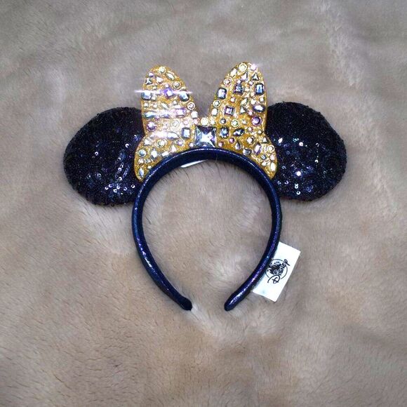 Disney Minnie Mouse Jeweled Mouse Ears 50th Anniversary Edition Head Band - Picture 6 of 8